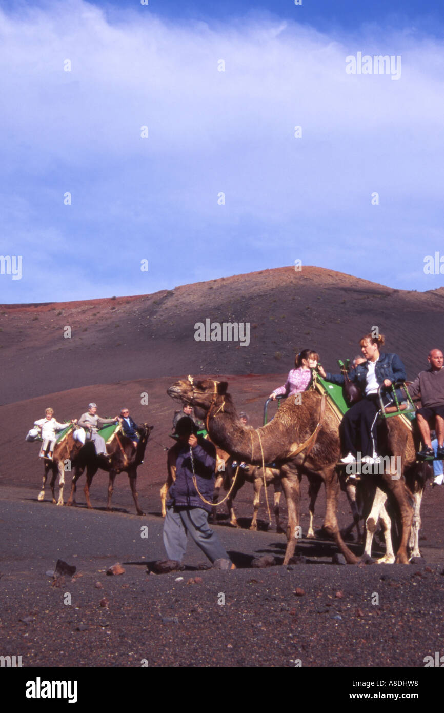 Parco Nazionale di Timanfaya. LANZAROTE. Isole Canarie Foto Stock