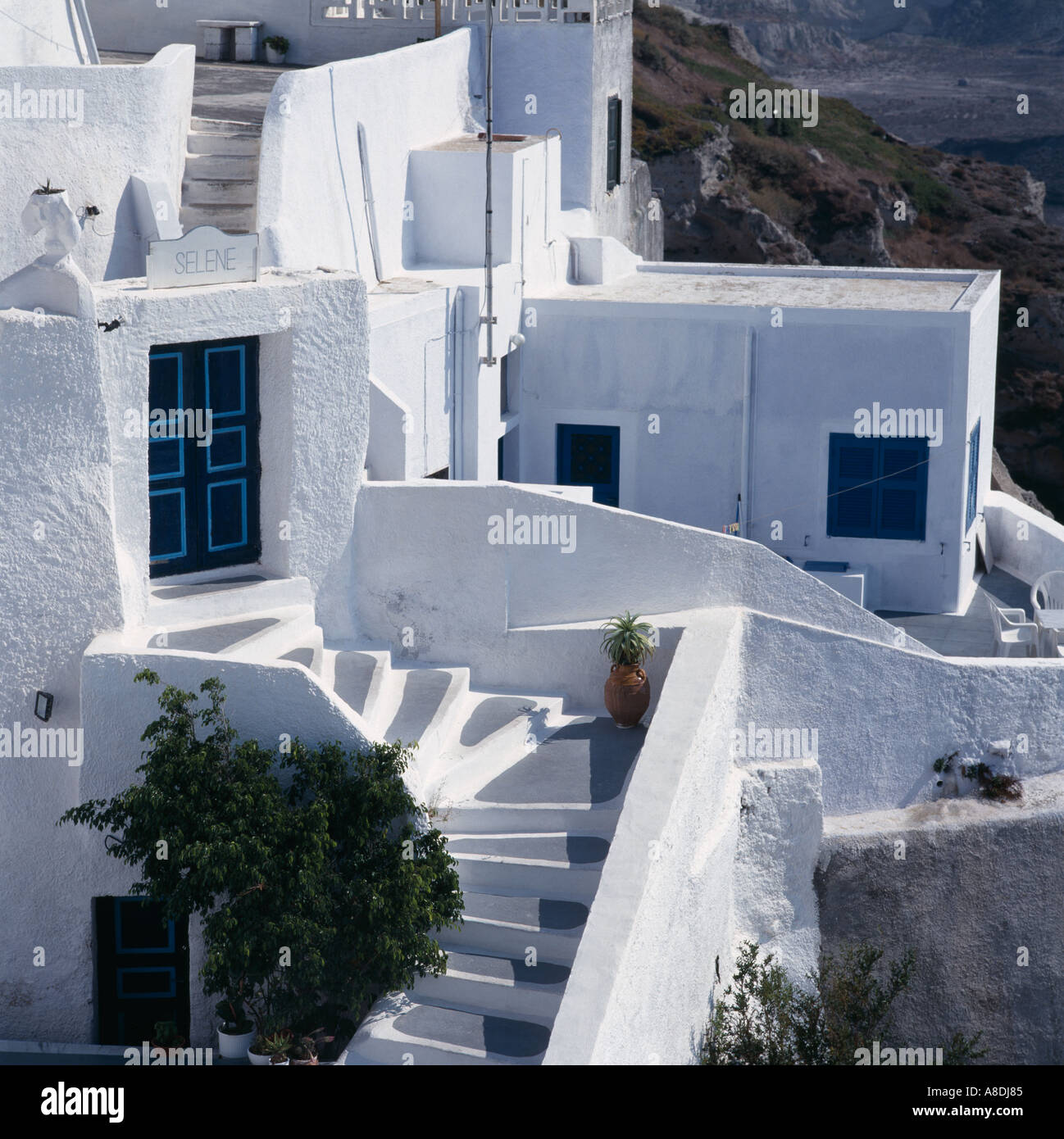 Santorini Isole Greche Grecia Hellas Foto Stock