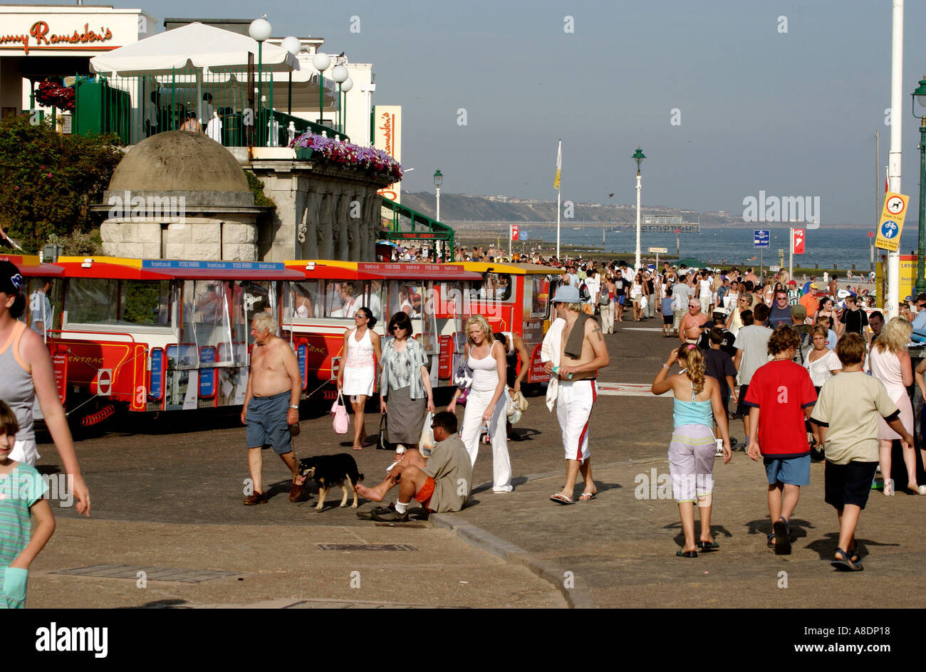 Fronte mare di Bournemouth Dorset England Regno Unito Foto Stock