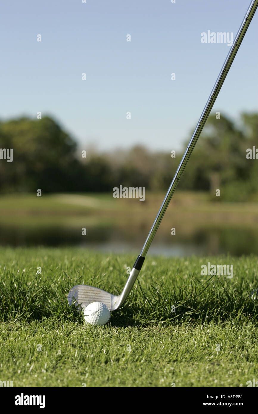 Golf Club e pallina da golf Foto Stock