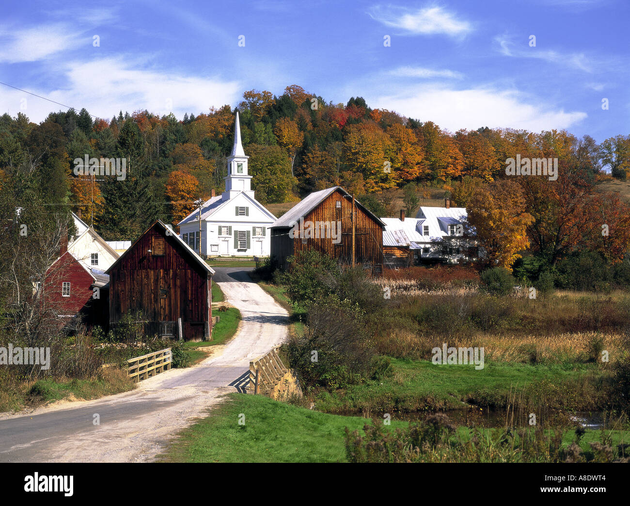 Attende River, Vermont, USA Foto Stock