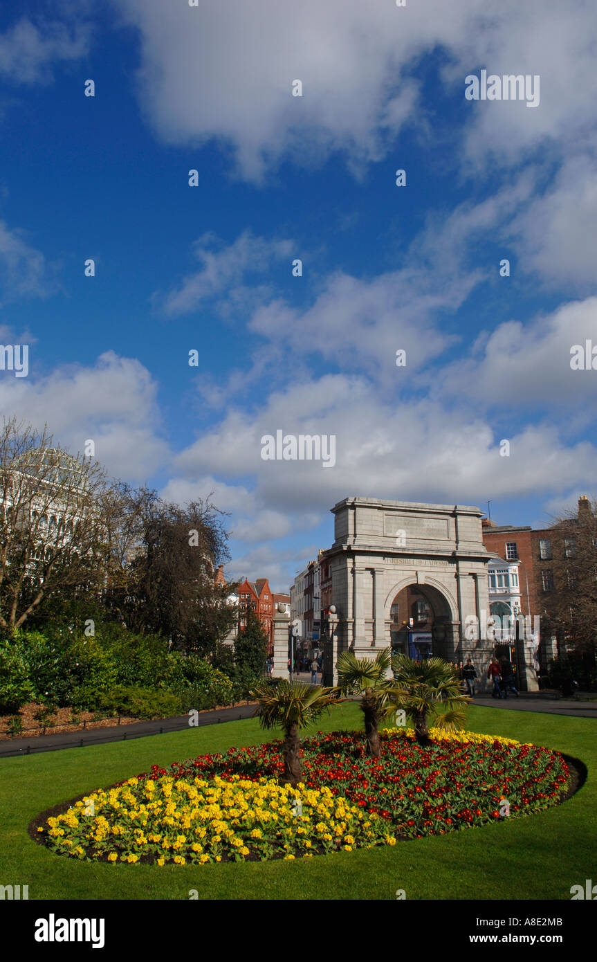 Fusiliers' Arch, Dublino Repubblica di Irlanda, Europa Foto Stock