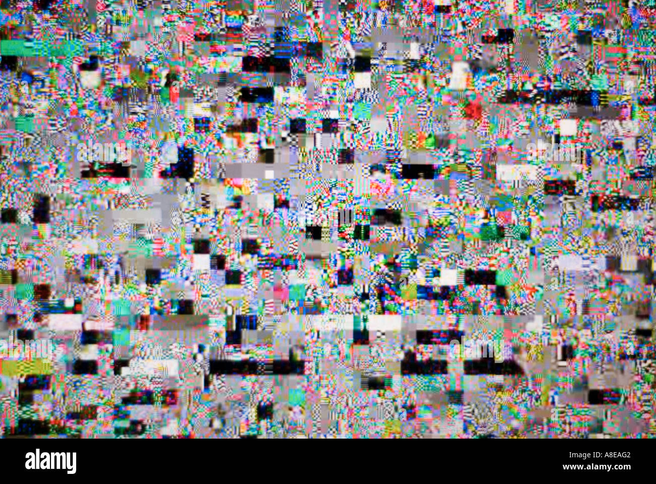 Abstract dei pixel colorati per formare un modello Foto Stock