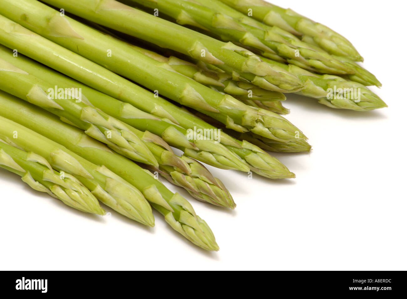 Baby punte di asparagi Foto Stock
