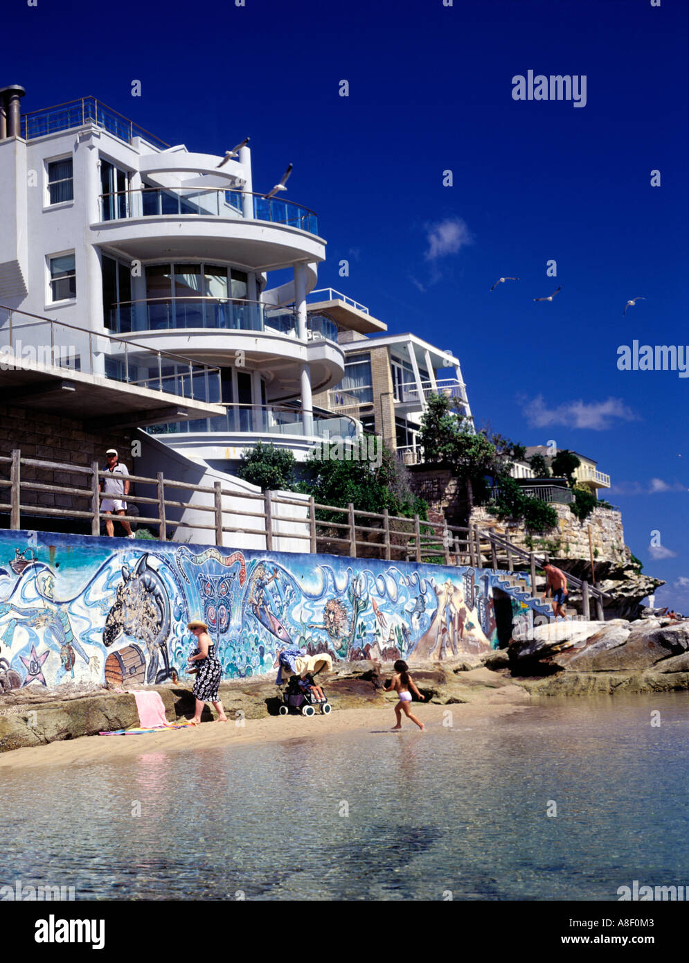 La piscina per i bambini sulla spiaggia Bondi, Sydney,N.S.W. Australia Foto Stock