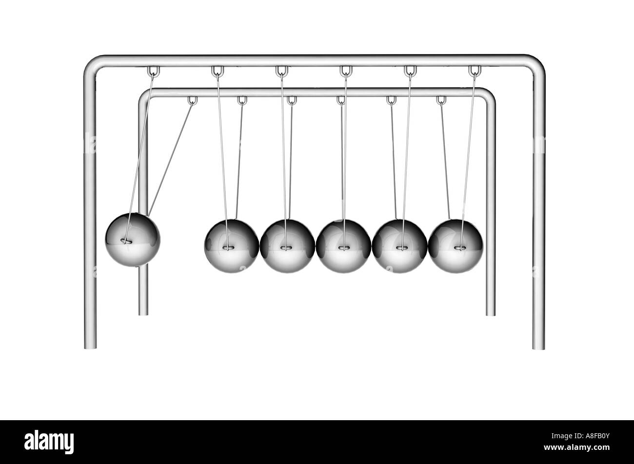 Culla di Newton Foto Stock