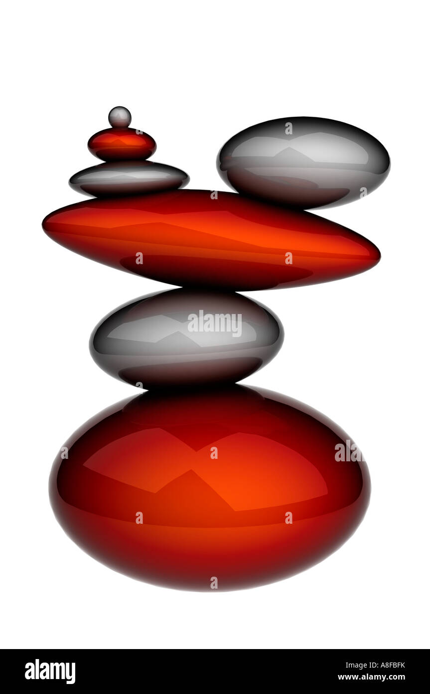 Pietre di Zen Foto Stock