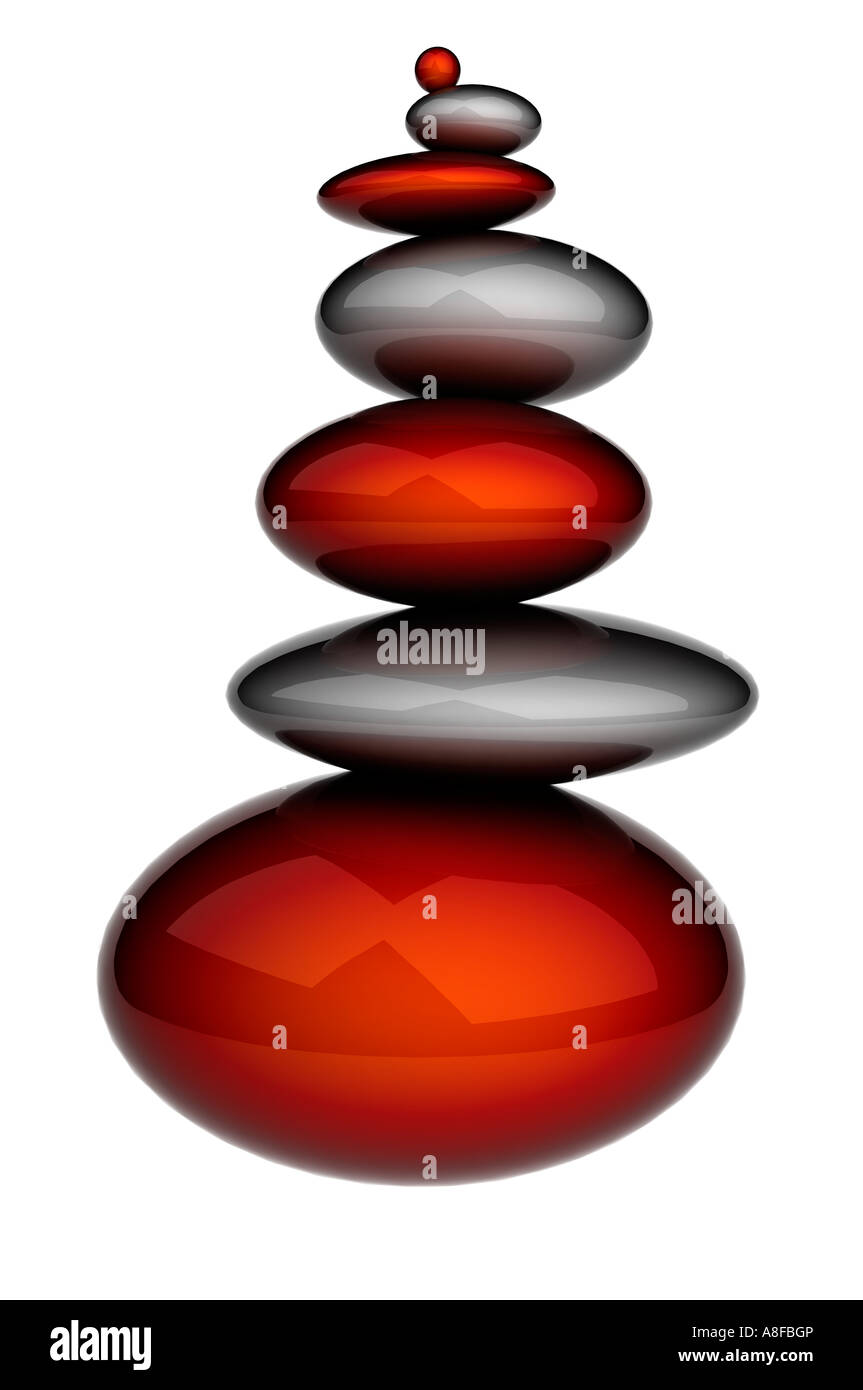 Pietre di Zen Foto Stock