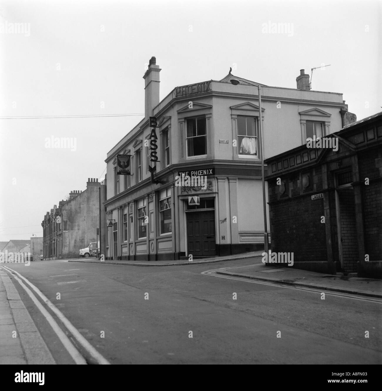 Taverna di phoenix plymouth Devon England 1974 in 6x6 numero 0048 Foto Stock