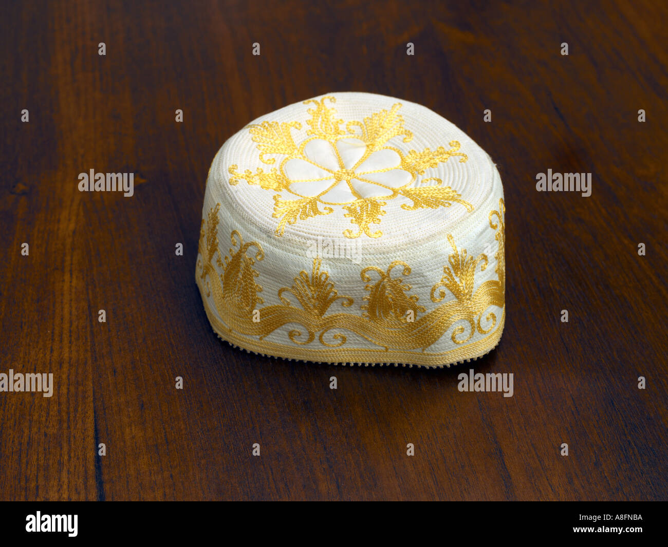 Cappuccio del cranio (Taqiyah) Foto Stock