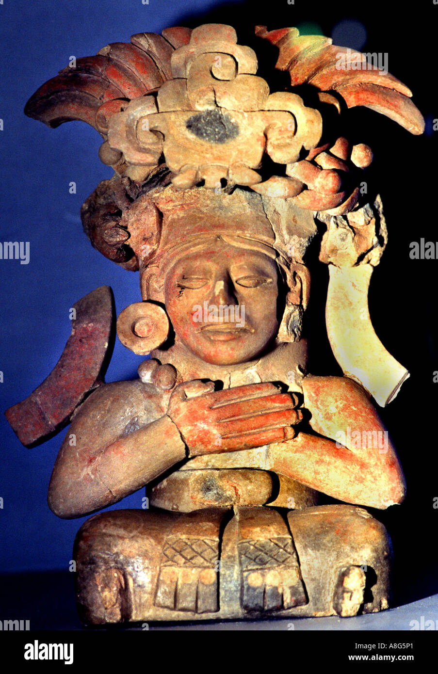 Monte Alban Messico Oaxaca piramidi piramide zapotechi Foto Stock