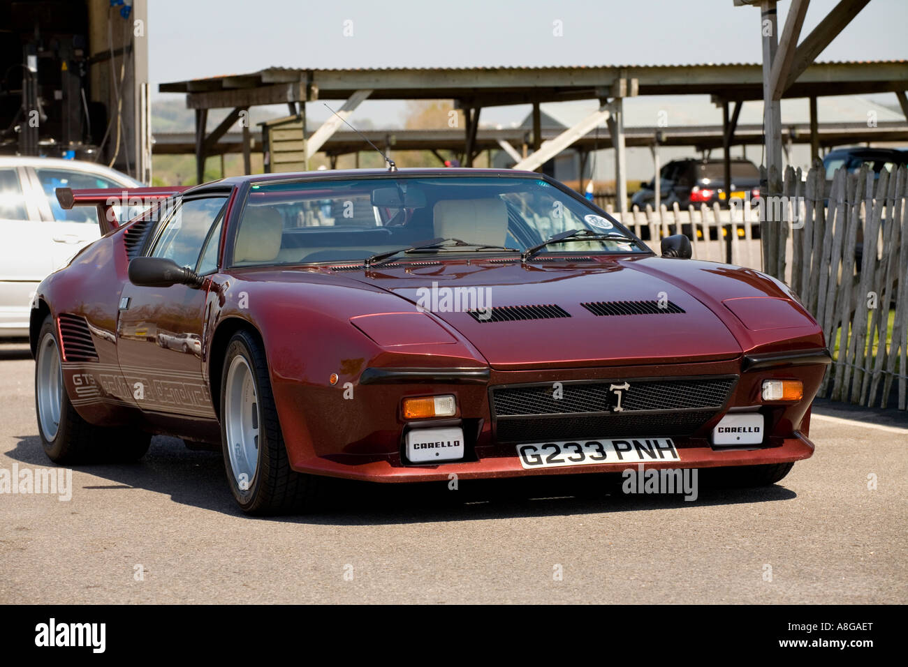 1990 Pantera De Tomaso GTS a Goodwood, Sussex, Inghilterra. Foto Stock