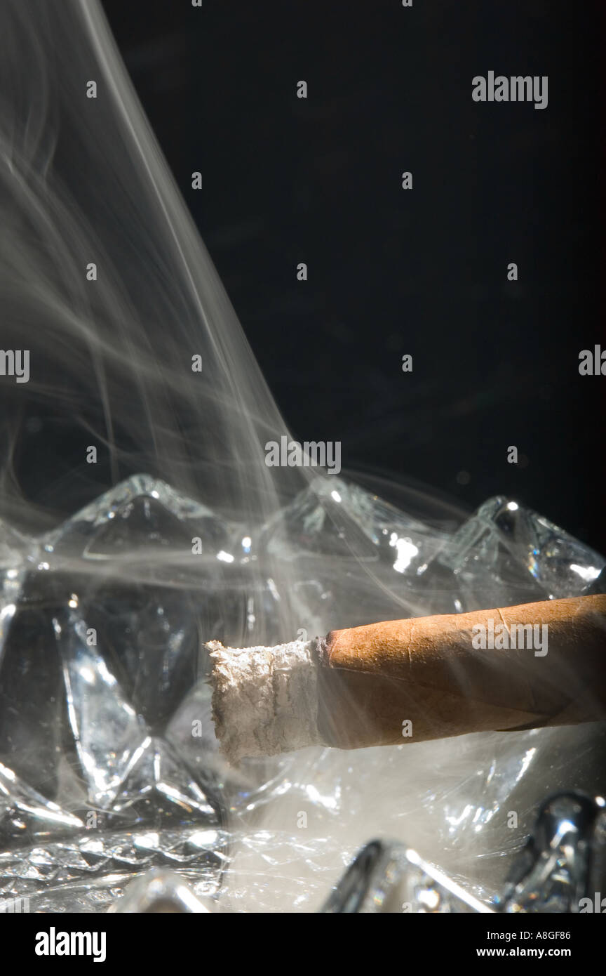 Fumatori di sigaro portacenere Foto Stock