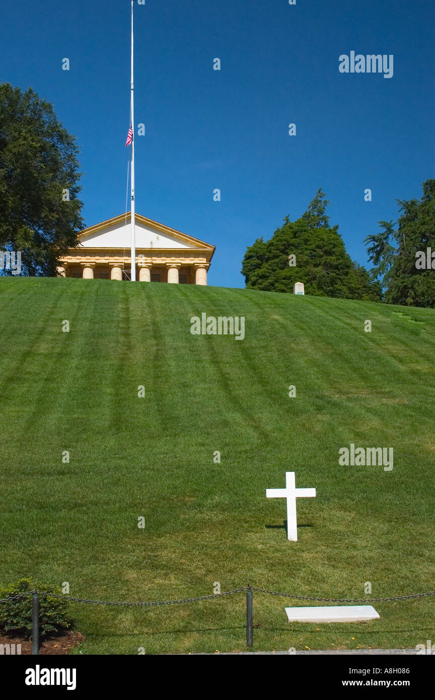 Robert Fitzgerald Kennedy luogo di sepoltura nel cimitero di Arlington Foto Stock