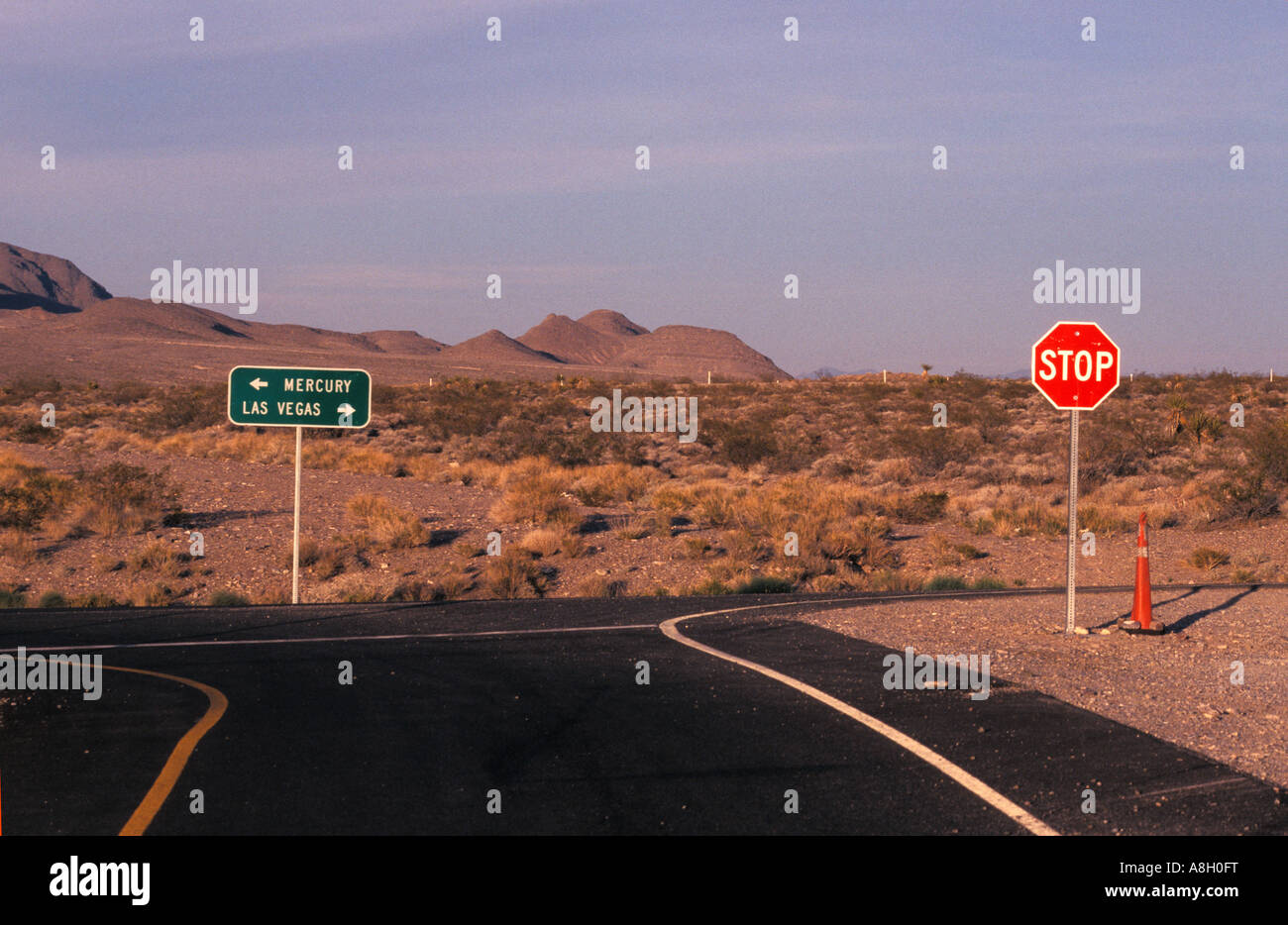 Il mercurio NV road a noi nucleare sito di prova Foto Stock