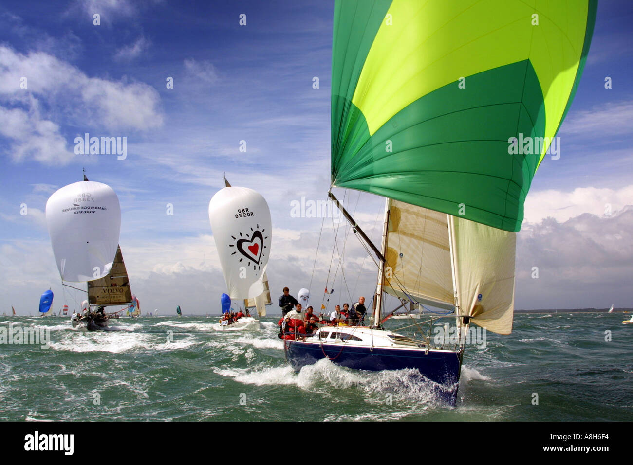 Yacht Racing Cowes Week Isle of Wight England Regno Unito Foto Stock