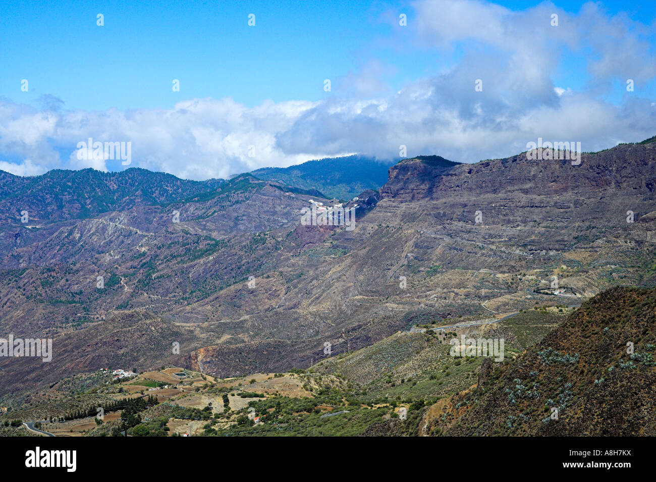 Gran Canaria montagne da Tejeda Berglandschaften bei Tejeda Foto Stock