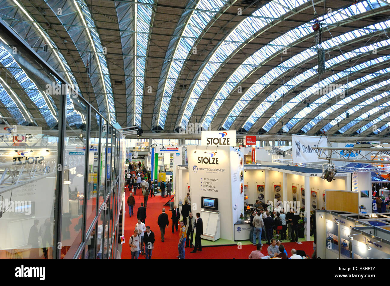 International Horti Fair trade fair di Amsterdam RAI horticultural 2006 Società stand sul commercio equo indoor Foto Stock
