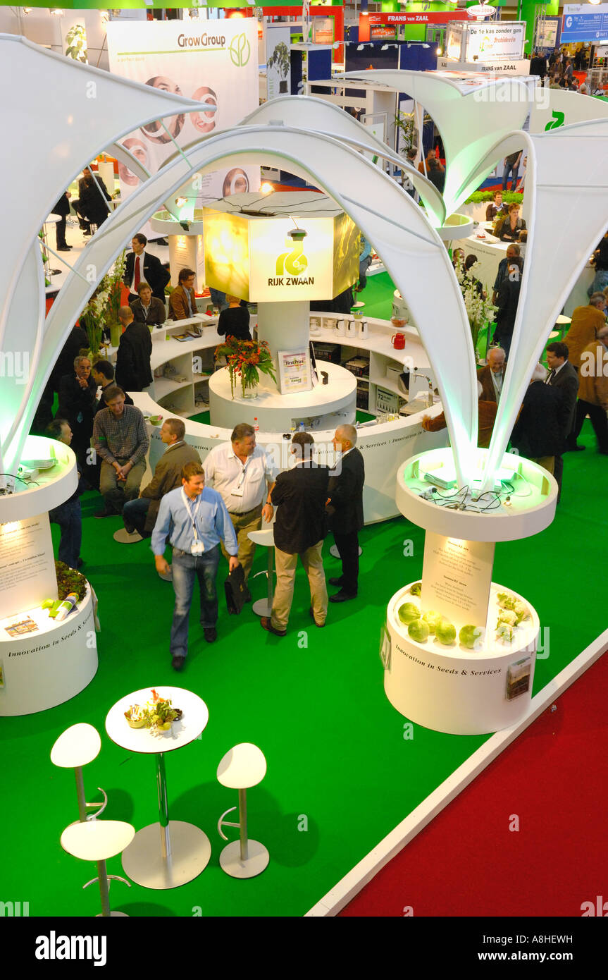 International Horti Fair trade fair di Amsterdam RAI horticultural 2006 Società stand sul commercio equo indoor Foto Stock