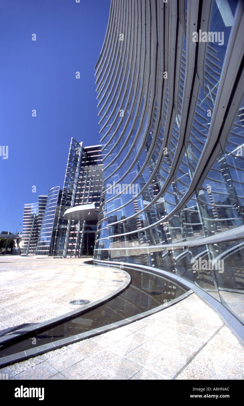 Abstract della parte esterna di Christchurch Galleria d'Arte di Isola del Sud della Nuova Zelanda Foto Stock
