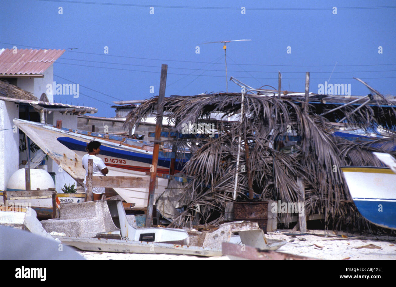 Arcipelago di Los Roques Parco Nazionale del Venezuela, Gran Roque Foto Stock