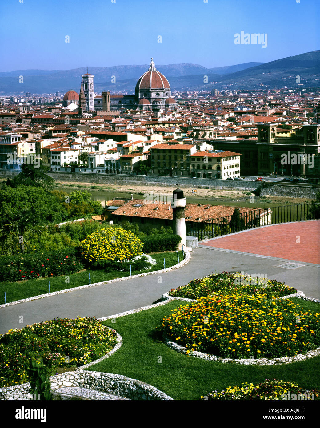 IT - Toscana: Firenze vista dal Piazzale Michelangelo Foto Stock