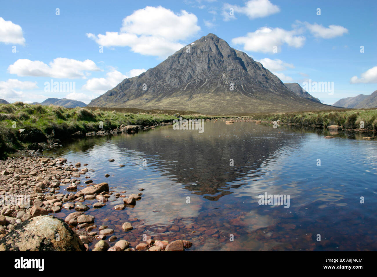 Buachaille etive mor vicino kingshouse hotel Rannoch Moor vicino a Glencoe Highlands della Scozia UK GB Foto Stock