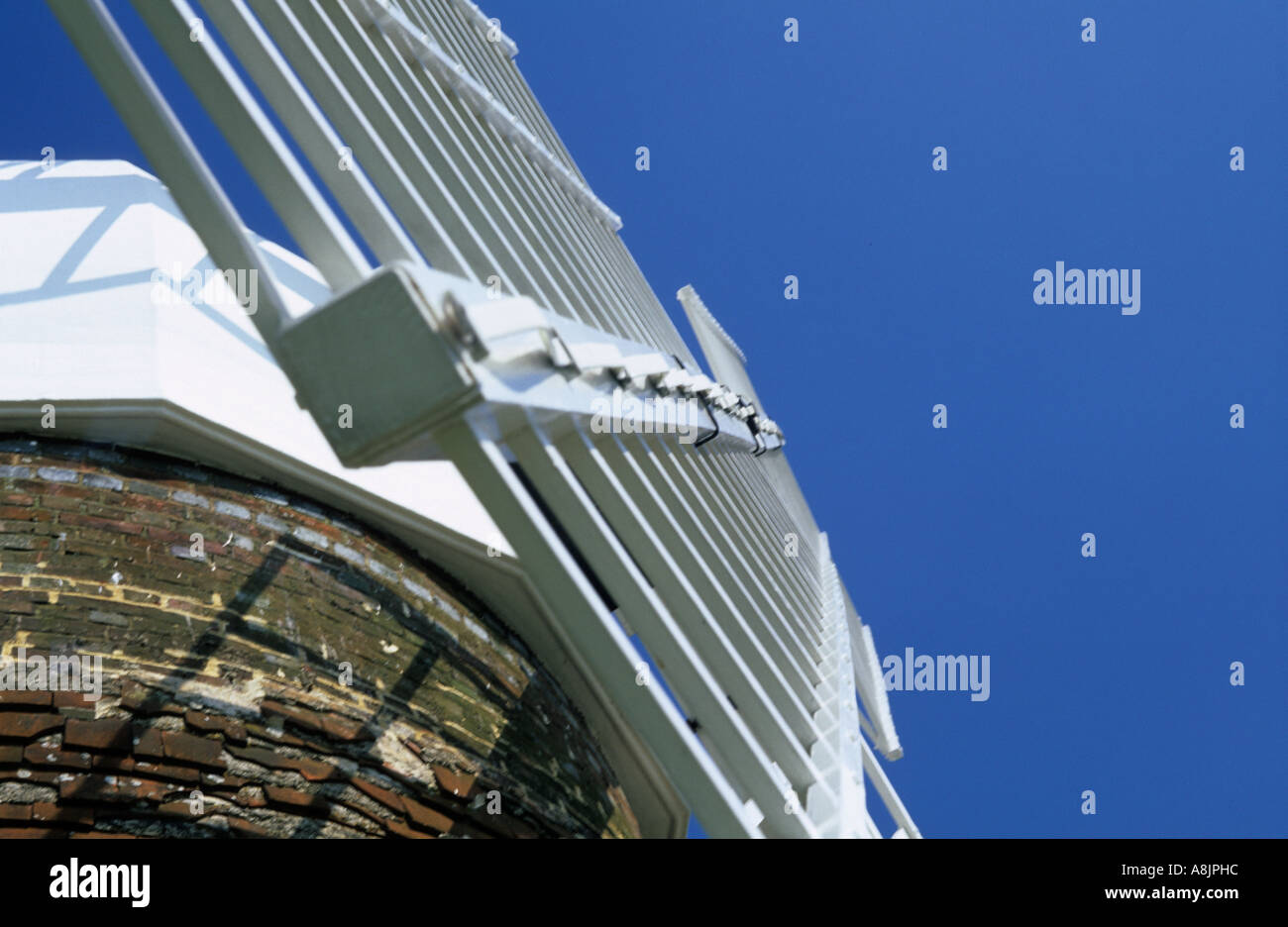 Dettaglio di una singola vela su halnaker windmill west sussex Foto Stock