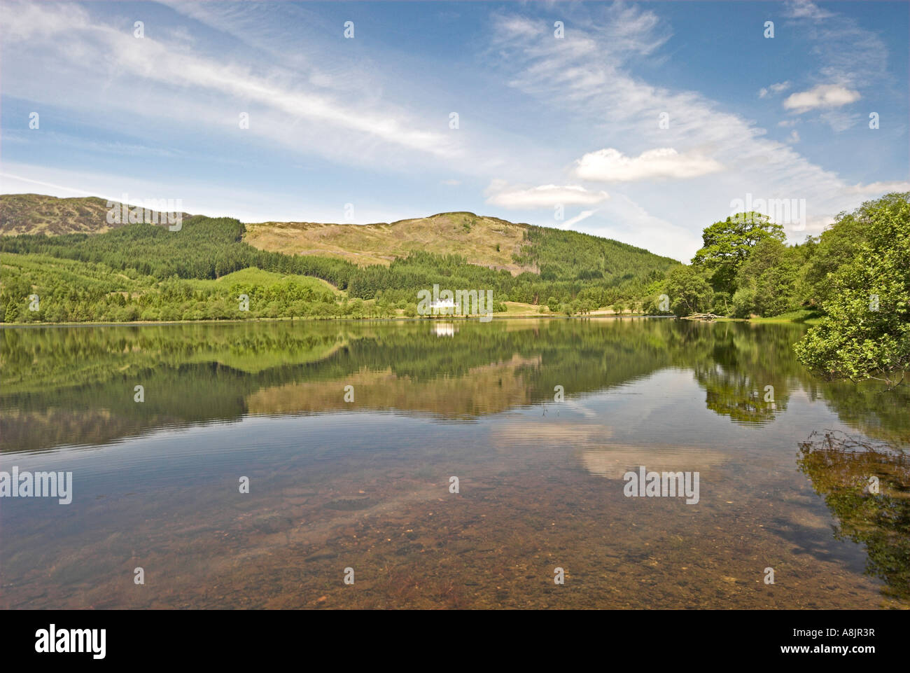 Loch Chon distretto di Stirling Scozia Scotland Foto Stock