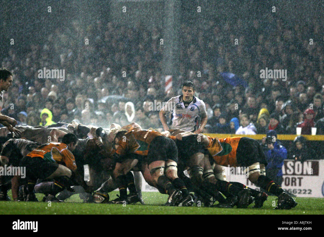 Gareth Cooper newport gwent Dragons e Cardiff Blues Rodney Parade di Newport Foto Stock