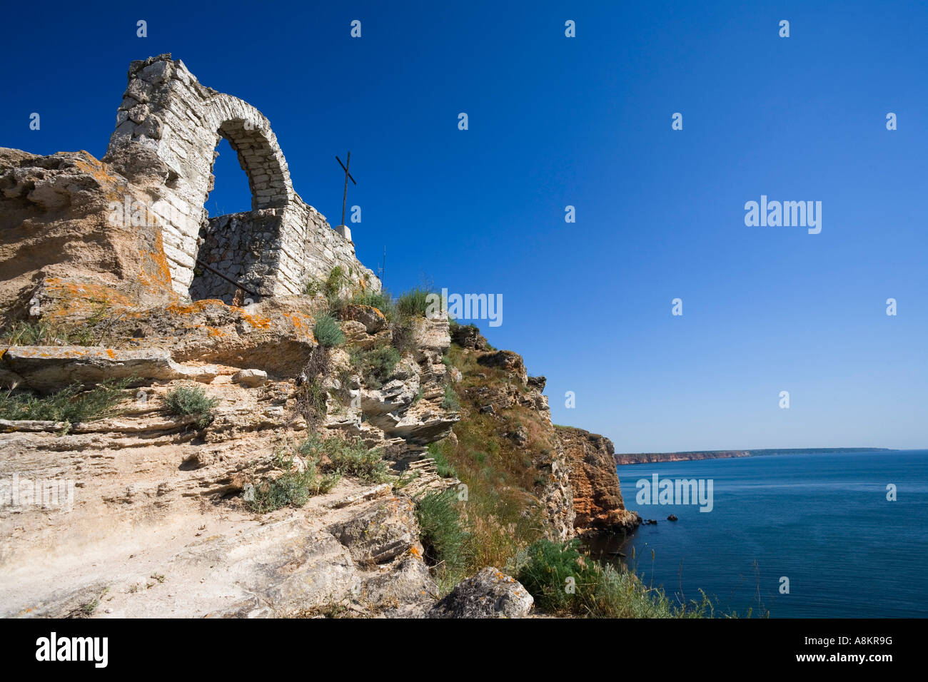 Capo Kaliakra, Mar Nero, Bulgaria Foto Stock