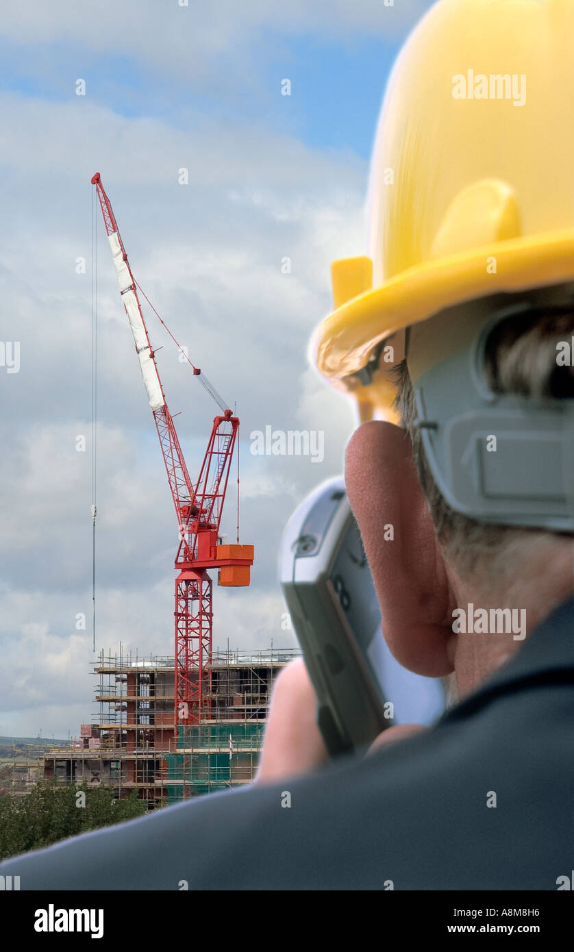 Ingegnere civile e costruzione edilizia Foto Stock