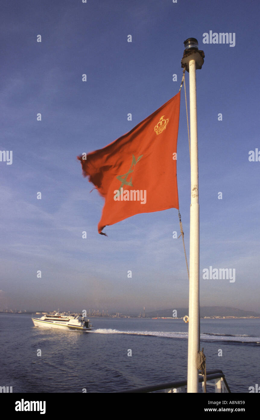 Bandierina marocchina Foto Stock
