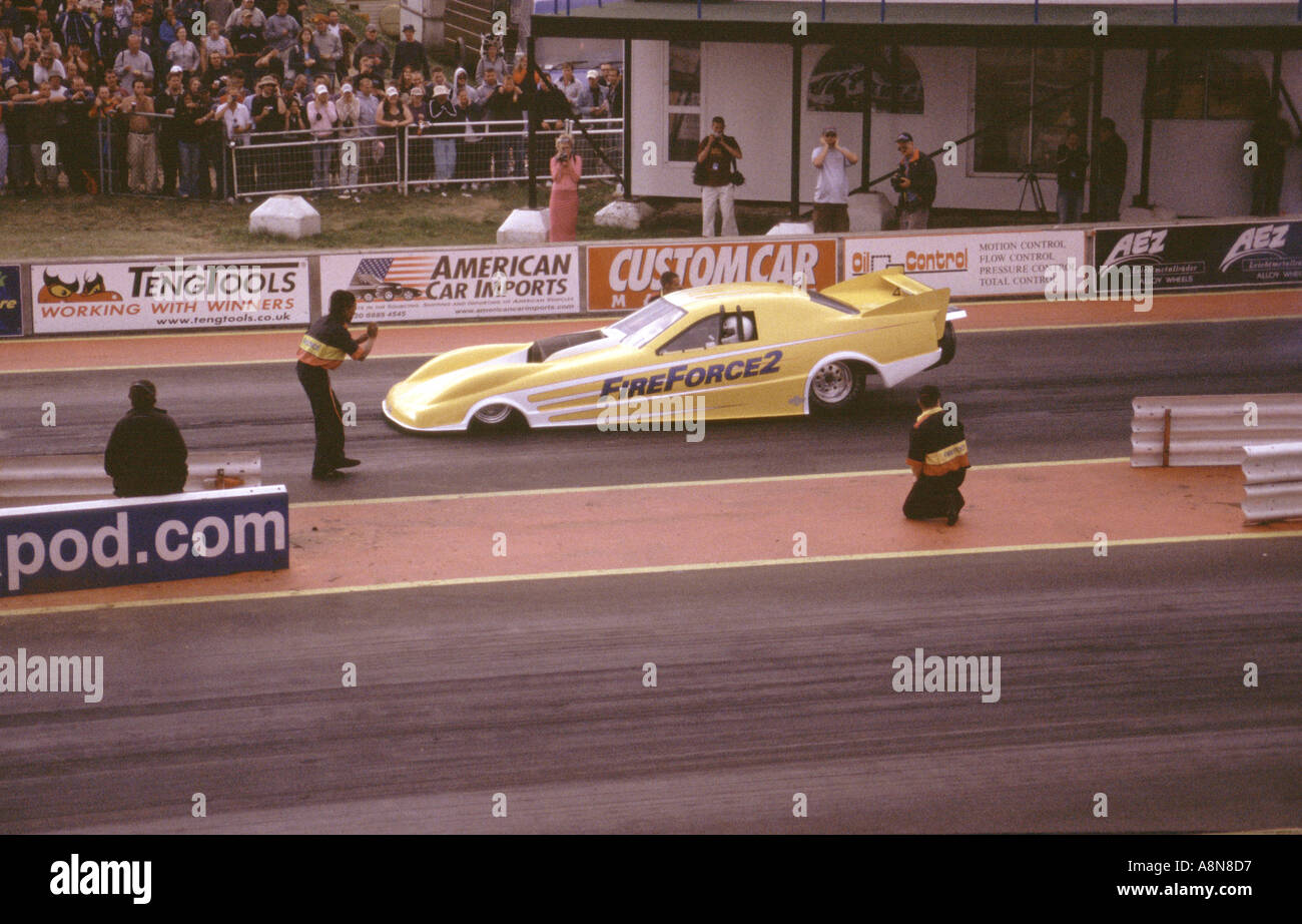 FireForce2 Jet auto a Bug Jam 2002 Santa Pod Raceway Inghilterra Foto Stock