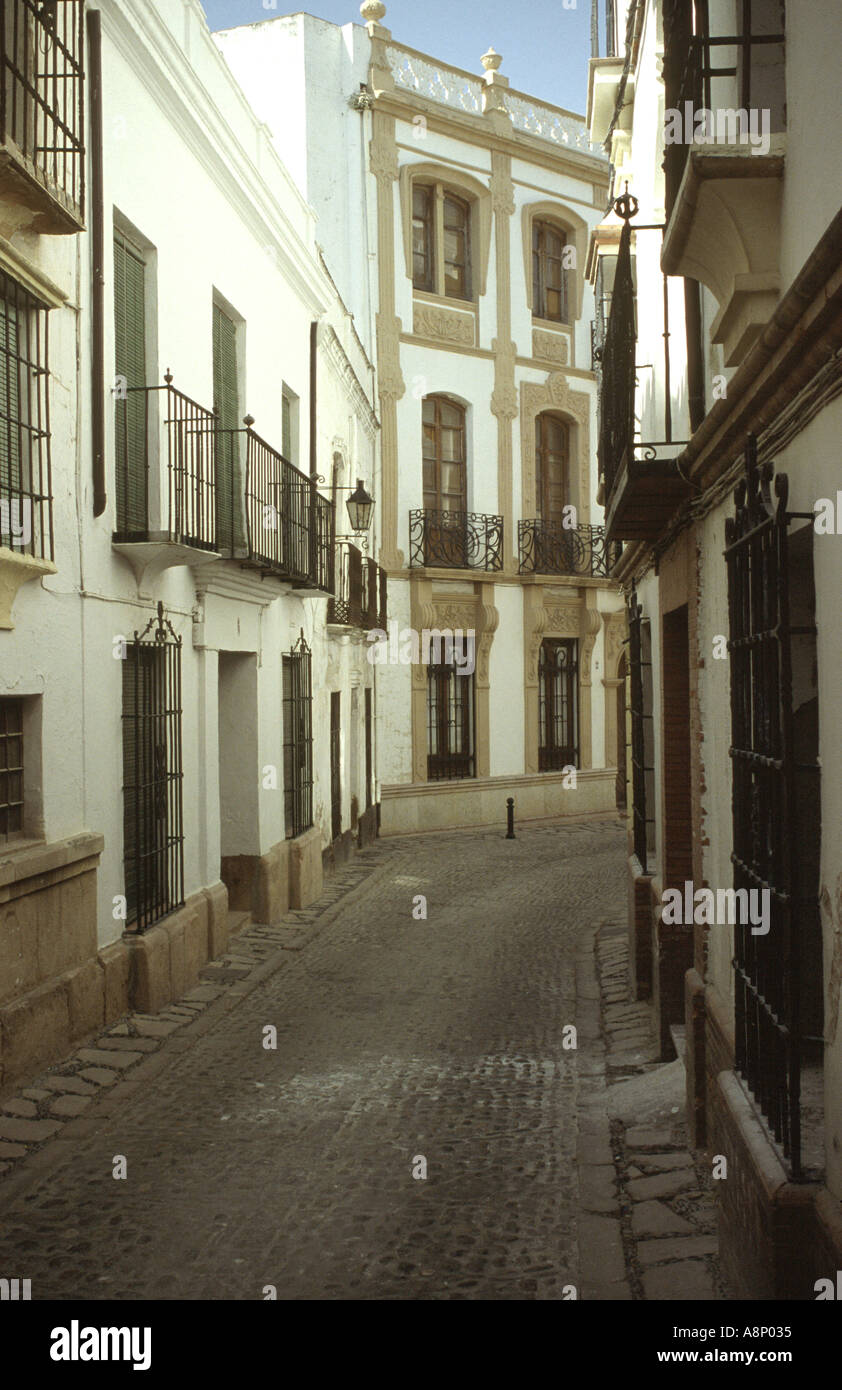 Strada tranquilla in Spagna Foto Stock