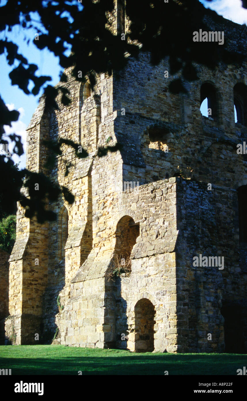 Abbazia di Battle nella città di battaglia East Sussex costruito sul sito della battaglia di Hastings 1066 dove Guglielmo il Conquistatore Foto Stock