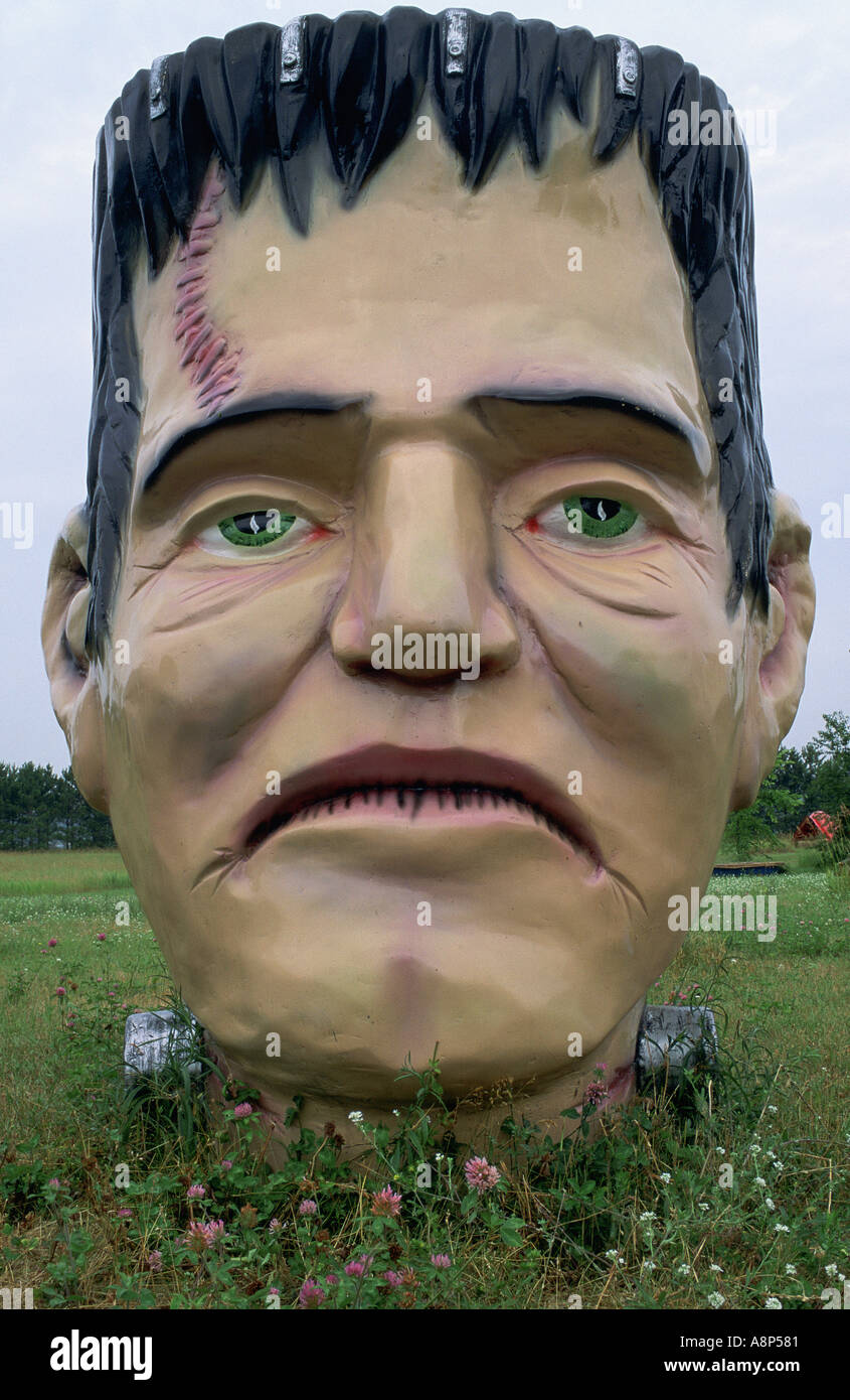 Testa Frankensteins Foto Stock