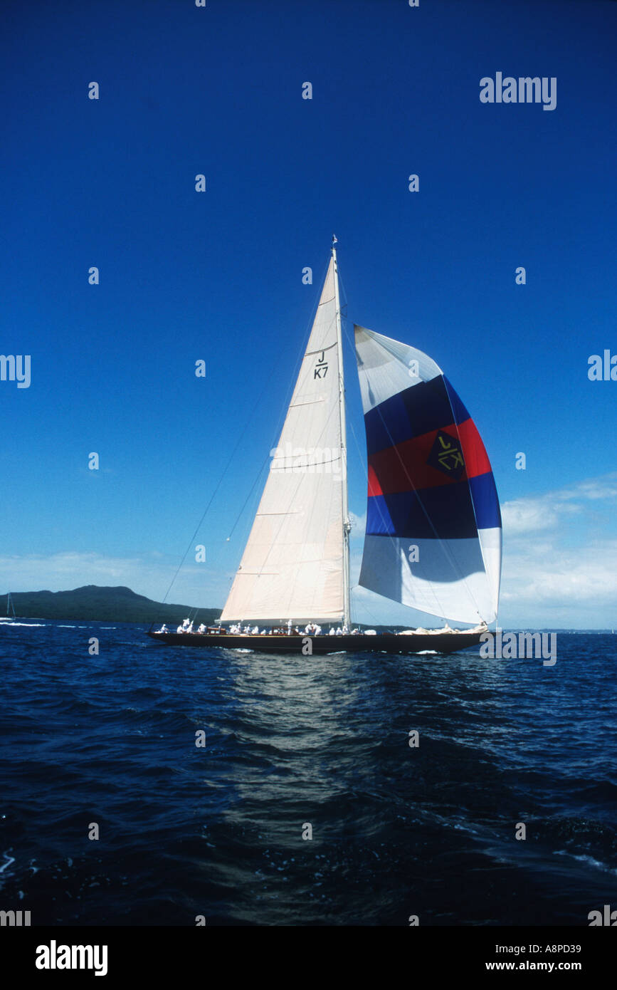 1933 Camper e Nicholson J Class Velsheda Logan regata classica 2000 Auckland Nuova Zelanda Foto Stock