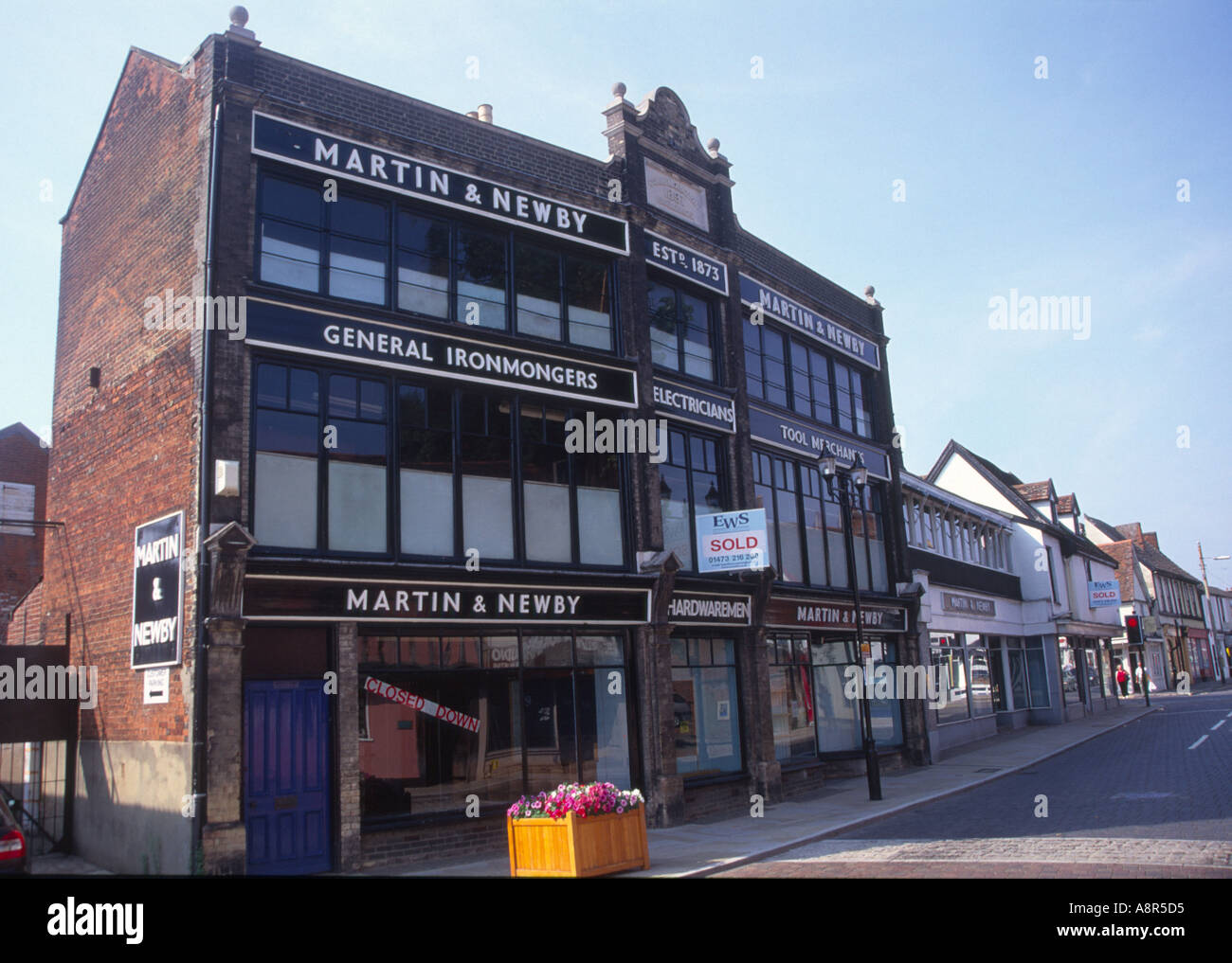 Martin e Newby hardware shop chiusura Ipswich Suffolk England 2004 Foto Stock