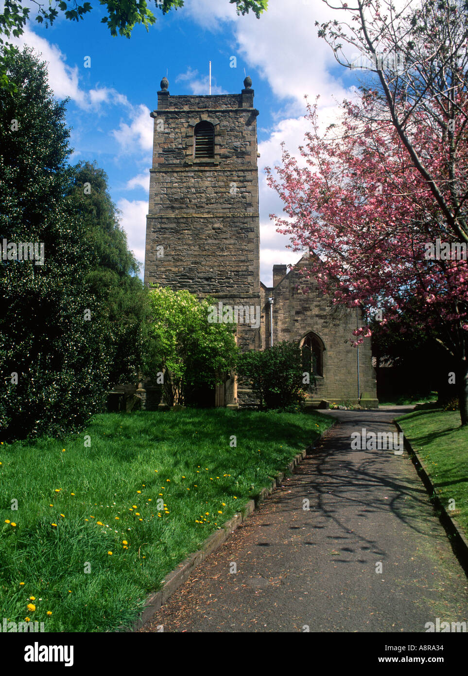 St Collens Chiesa Llangollen North East Wales Foto Stock