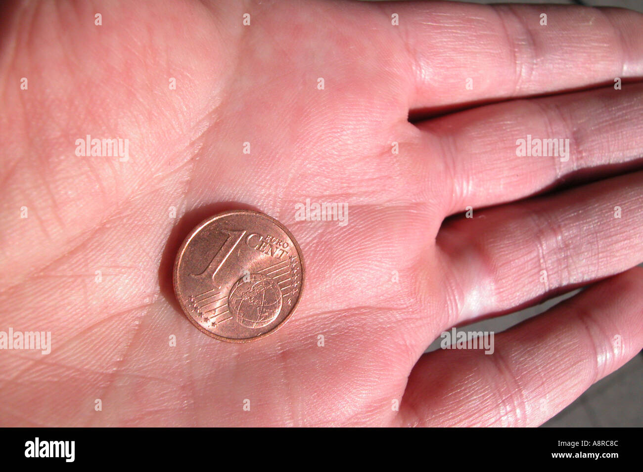 Signor una moneta da un centesimo Foto Stock
