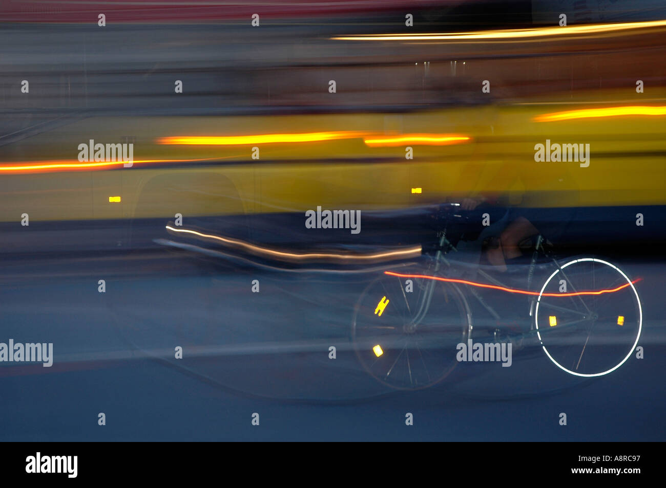 Signor ciclista Foto Stock