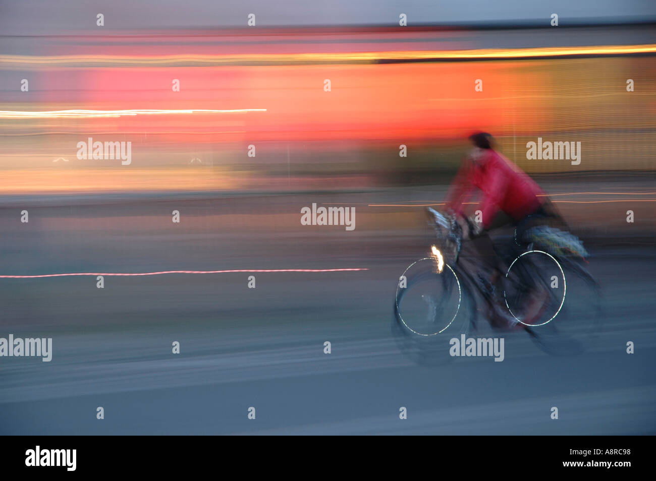 Signor ciclista Foto Stock