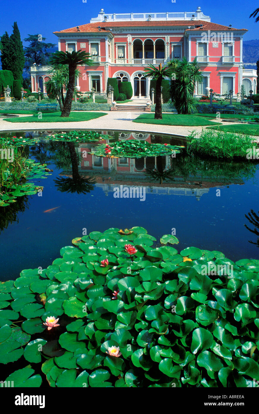 VILLA EPHRUSSI ST JEAN CAP FERRAT COSTA AZZURRA FRANCIA Foto Stock