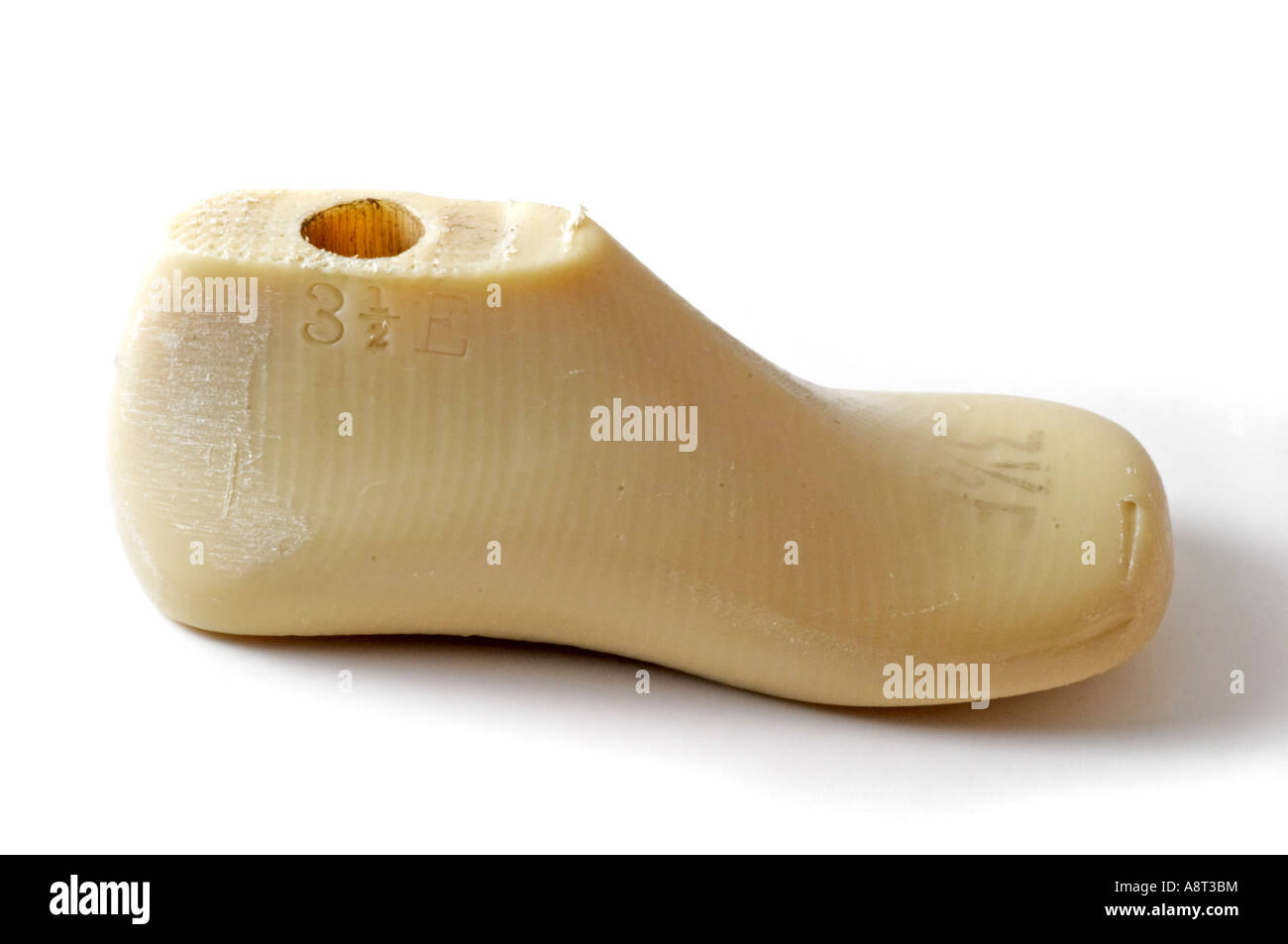 Piede sinistro dimensione 3 5 E i bimbi ultima forma di calzatura Foto Stock