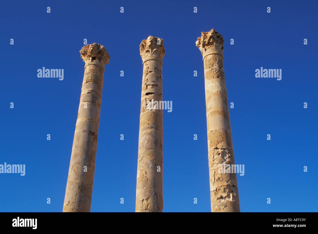 Rovine di Sabratha, Libia, Sahara Foto Stock