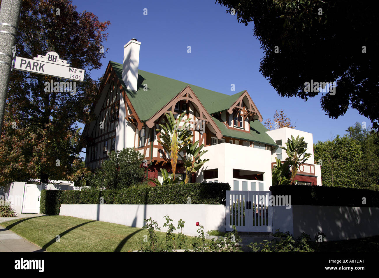 Edificio residenziale di Beverly Hills, Stati Uniti d'America, California, Los Angeles Foto Stock