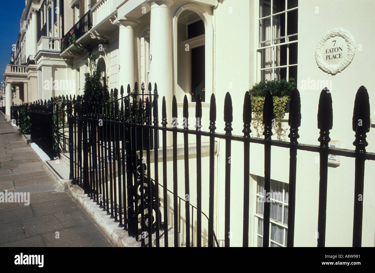 Luogo Eaton Belgravia London Inghilterra England Foto Stock