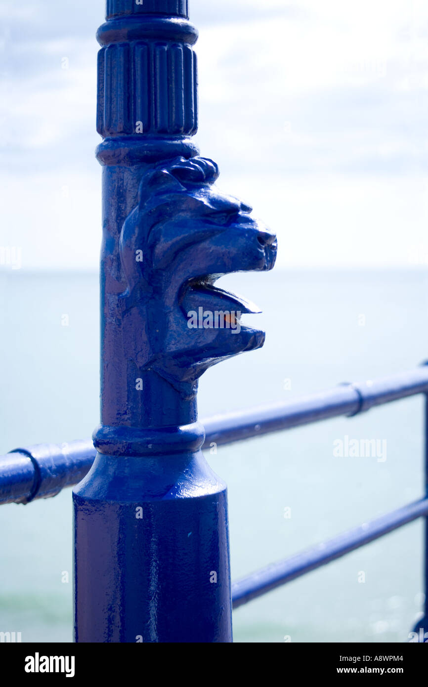 Dettaglio di Eastbourne Pier, Sussex, Inghilterra, Regno Unito. Foto Stock