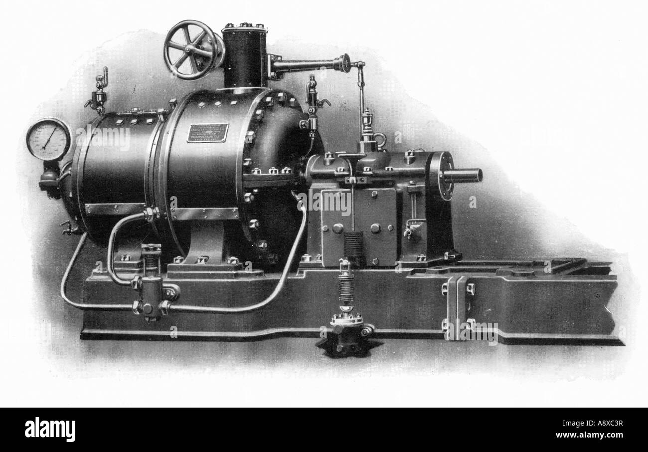 RATEAU VAPORE AD ALTA PRESSIONE turbina della capacità 60cv a 5000 giri/min Foto Stock